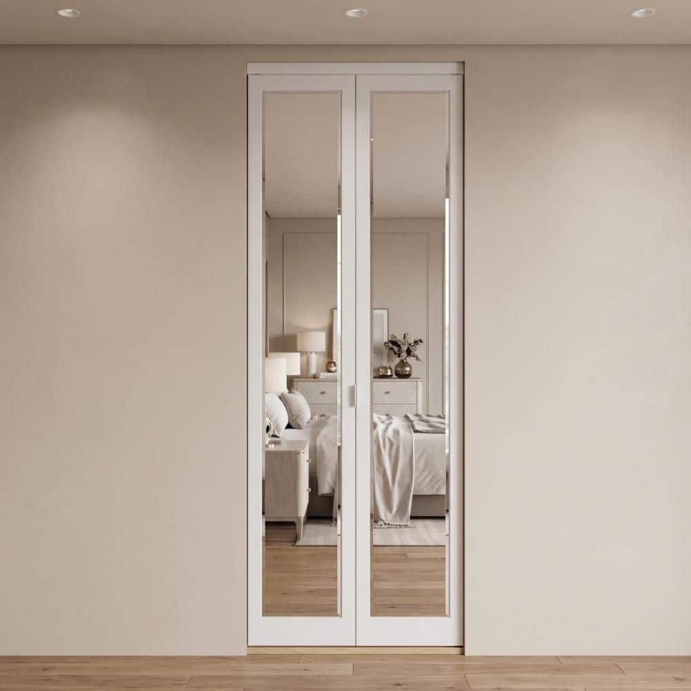 Impact Plus 32 in. x 96 in. Mir-Mel Primed Mirror Solid Core MDF