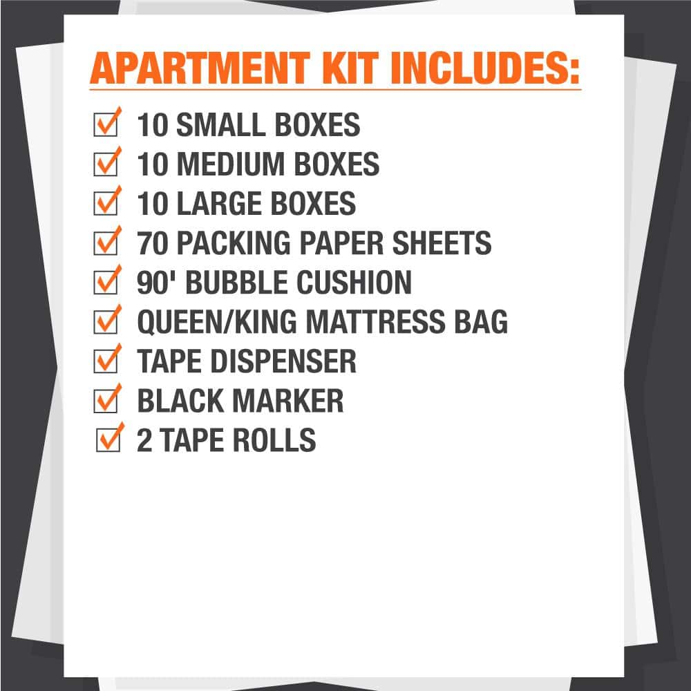 30 Box Apartment Moving Kit - rated 4.115 stars from 548 reviews
