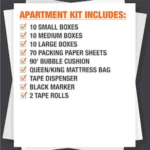 30 Box Apartment Moving Kit