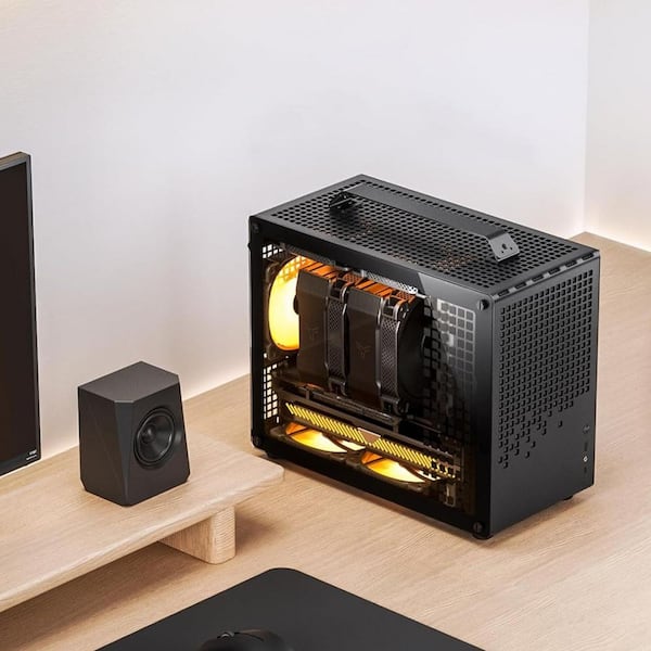 Pc Case Atx V281 Micro ATX/ITX Computer Case With Handle - Compact