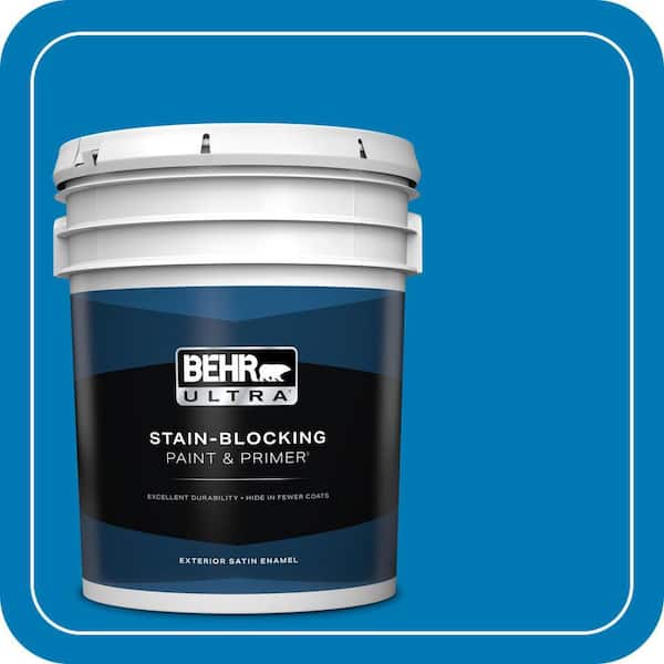 BEHR ULTRA 5 gal. #P500-6 Deep River Satin Enamel Exterior Paint & Primer