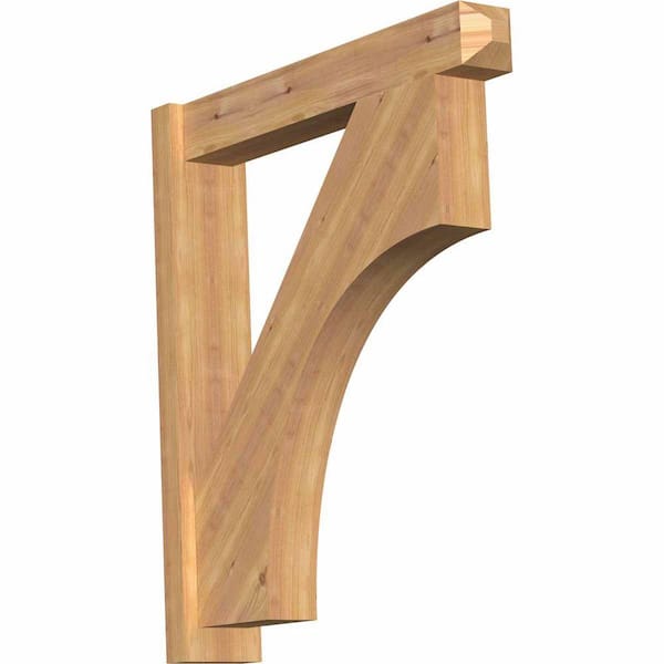 Ekena Millwork 6 in. x 34 in. x 30 in. Western Red Cedar Westlake Craftsman Smooth Outlooker