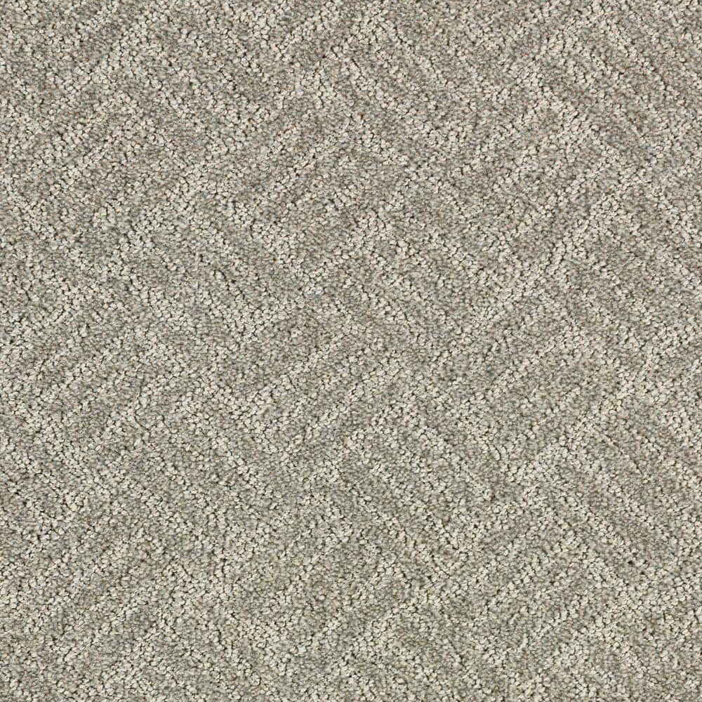 8 in. x 8 in. Pattern Carpet Sample - Embers Aloft -Color Oyster