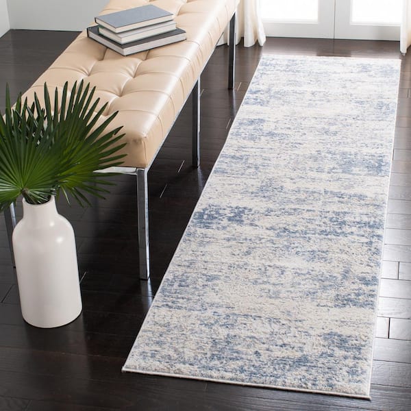 AMALFI Runner Rug with Non-Slip Backing in Blue (2 x 6 ft.)