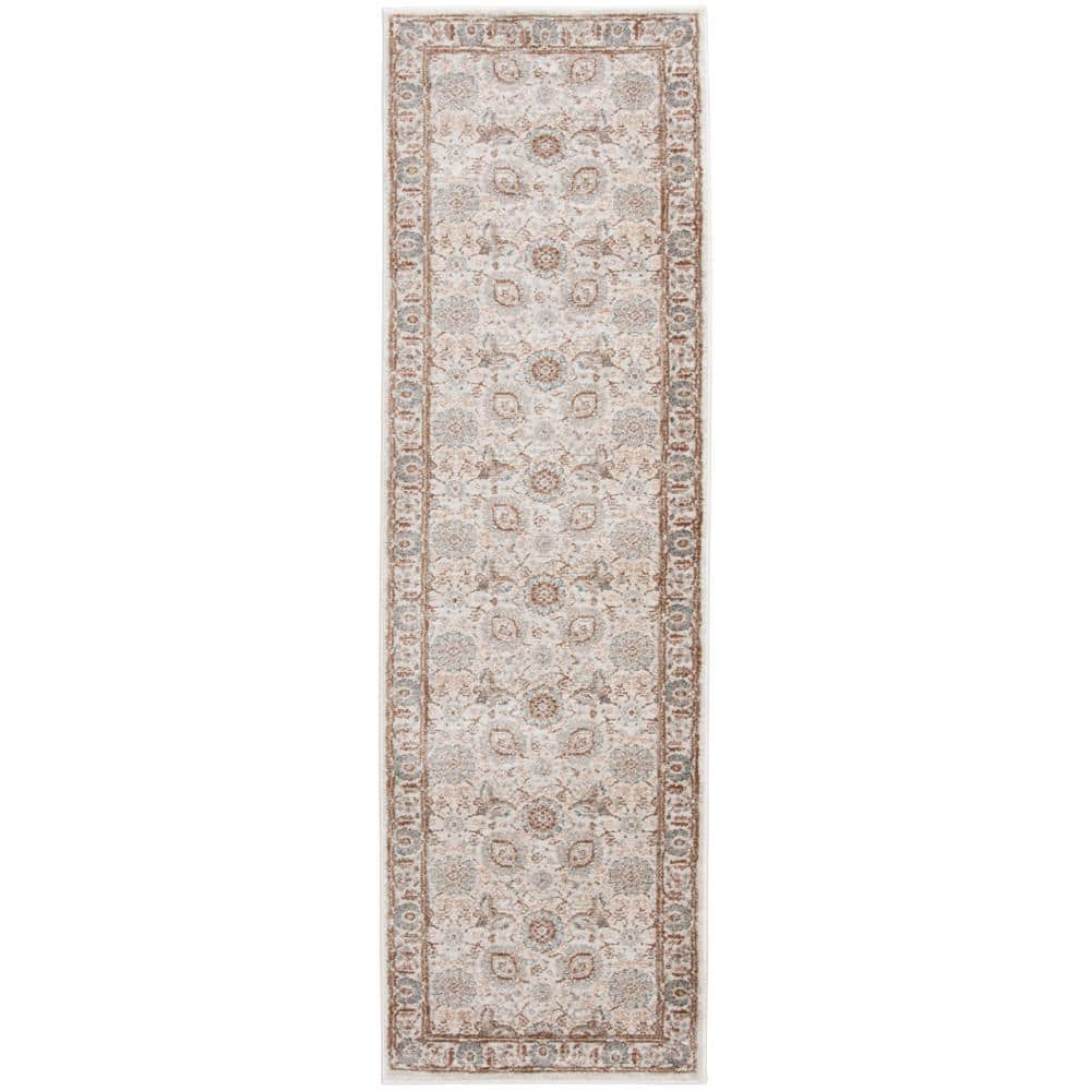 Reynell Beige Doormat 2 ft. x 7 ft. Floral Area Rug price history on PriceWatchPro