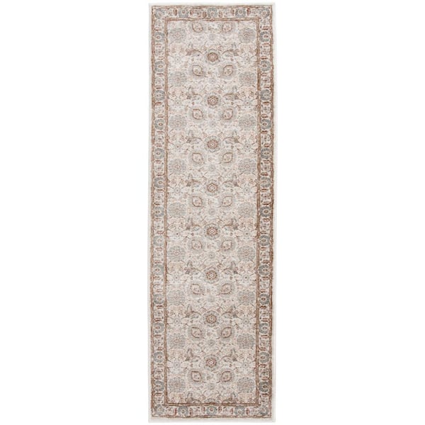 Home Decorators Collection Reynell Beige 2 ft. x 7 ft. Floral Area Rug