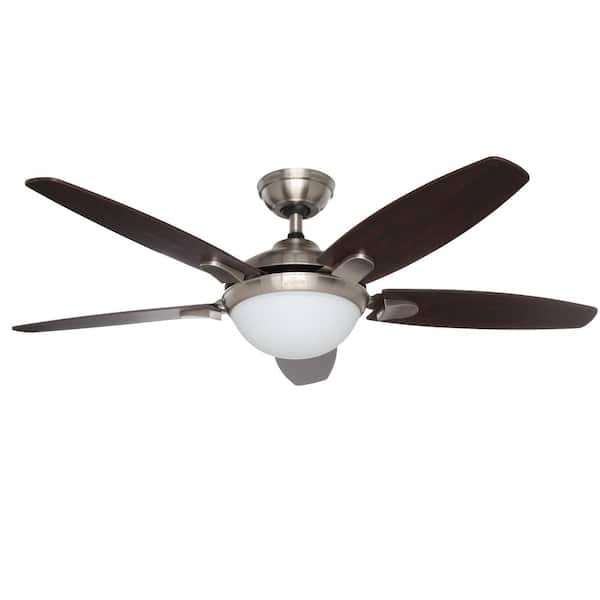 Hunter Contempo 52 in. Indoor Brushed Nickel Ceiling Fan with Universal Remote and Light