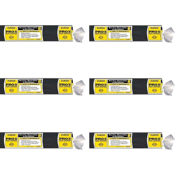 DeWitt P4 Pro 5 Commercial Landscape 4 ft. x 250 ft. 5 oz. Weed Barrier Fabric (6-Pack)