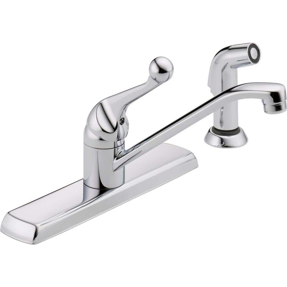 Delta Faucet 120LF Classic, Single Handle Kitchen Faucet, Chrome