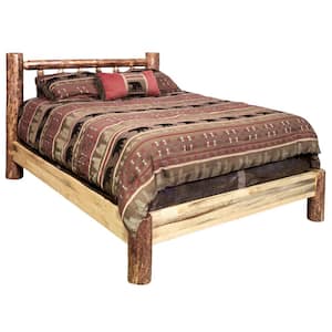 Glacier Brown Stain and Clear Lacquer California King Platform Bed