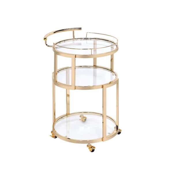 Tileon Gold Kitchen Cart with Wheels