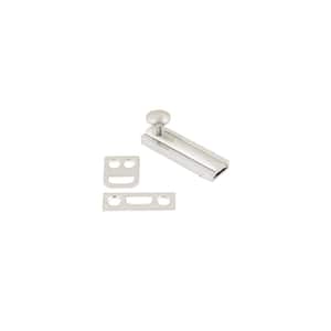 2 in. Solid Brass Surface Bolt in Satin Chrome