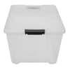 by GreenMade Instaview Storage Container With Latch Handles/Snap Lids, 45  Qt, 16-1/2 x 15-3/4 x 21-1/2, Clear, Pack Of 4