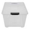 Office Depot Brand by GreenMade Instaview Storage Container With Latch  HandlesSnap Lids 45 Qt 16 12 x 15 34 x 21 12 Clear Pack Of 4 - Office Depot