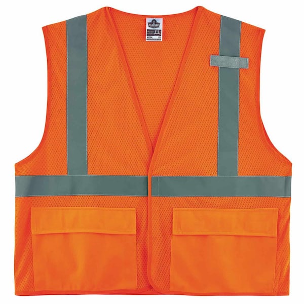 Ergodyne GLoWEAR L/XL Orange Hi-Vis Type R Class 2 Standard Mesh Vest