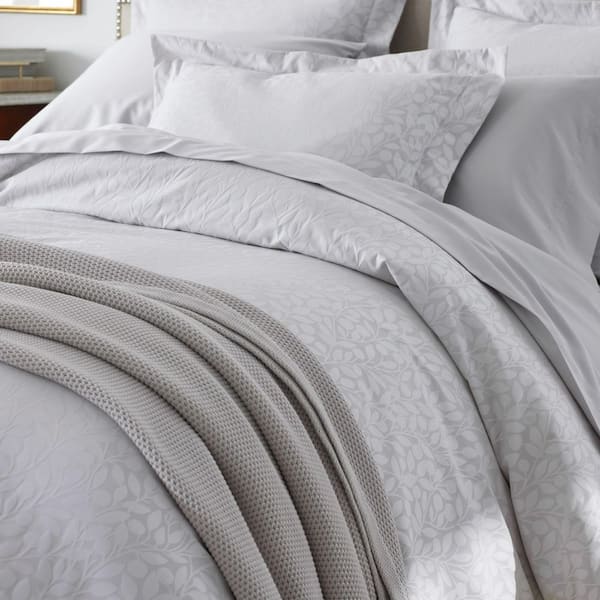 Legends Hotel Jacquard Leaf Wrinkle-Free Supima Cotton Duvet Cover