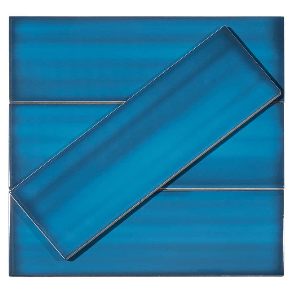 Divine Blue 4x12 Glossy Ceramic Subway Tile