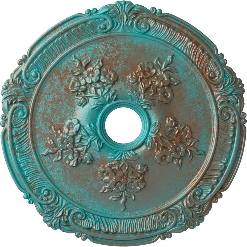 1-1/2 in. x 26 in. x 26 in. Polyurethane Attica with Rose Ceiling Medallion, Copper Green Patina price history on PriceWatchPro