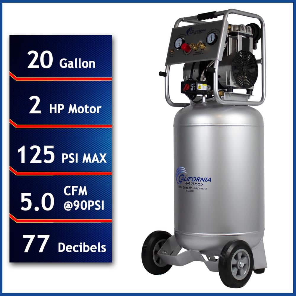 California Air Tools 20020CR22060 Ultra Quiet & OilFree Continuous