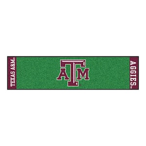 NCAA Texas A&M University 1 ft. 6 in. x 6 ft. Indoor 1-Hole Golf Practice Putting Green