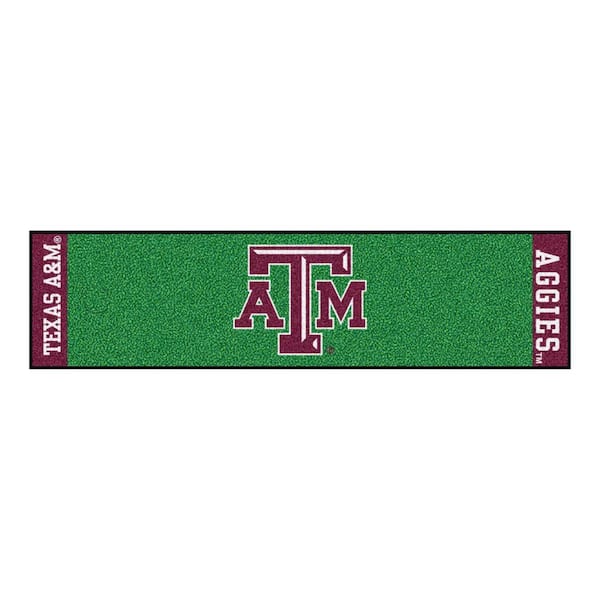 FANMATS NCAA Texas A&M University 1 ft. 6 in. x 6 ft. Indoor 1-Hole Golf Practice Putting Green