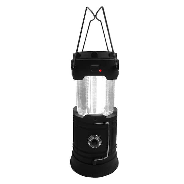 Solar Power 22 LED Dimmable Flashlight Camping Light Lantern Rechargeable Lamp