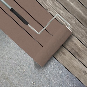 1 gal. #N150-4 Modern Mocha Textured Low-Lustre Enamel Interior/Exterior Porch and Patio Anti-Slip Floor Paint