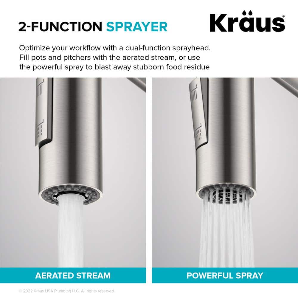 Stainless Steel Touchless Sensor Commercial Pull-Down Kitchen Faucet