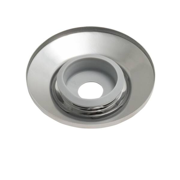 Oatey 1/2 in. - 3/4 in. Chrome Escutcheon with Rubber Collar