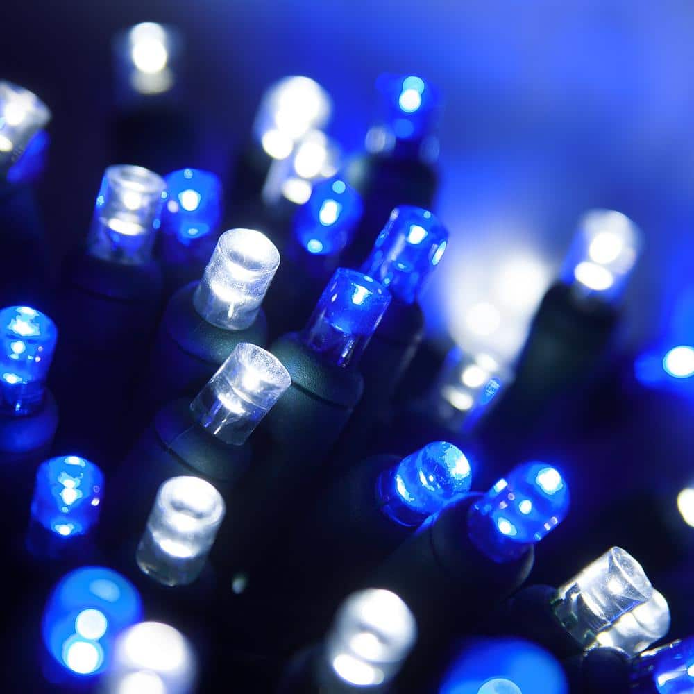 Blue LED Christmas Lights, 50 ct, 5mm Mini