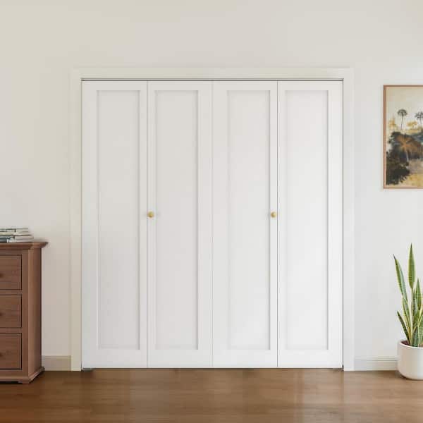 SOCBAZZAR 64 in. x 78.4 in. 1-Panel Hollow Core White Primed