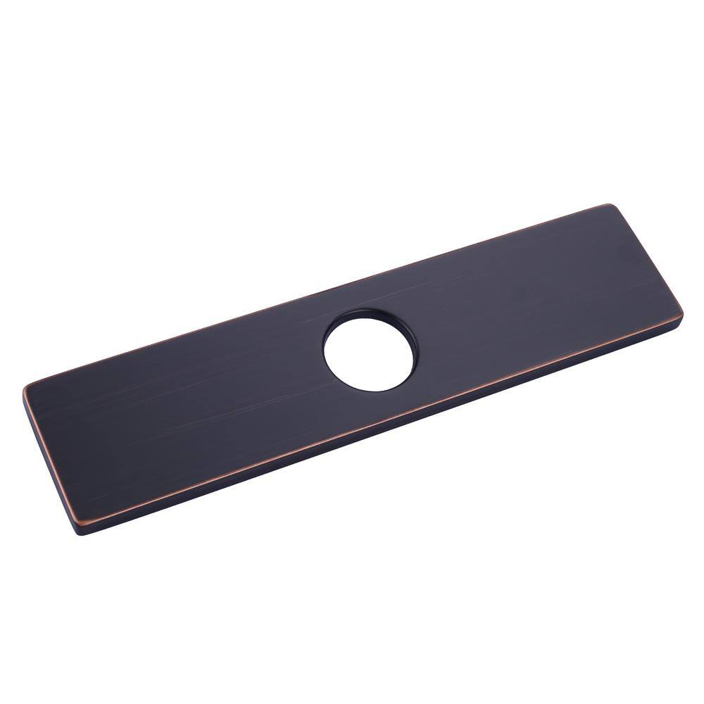10 in. x 2.44 in. x 0.33 in. Stainless Steel Kitchen Sink Faucet Hole Cover Deck Plate Escutcheon in Oil Rubbed Bronze price history on PriceWatchPro