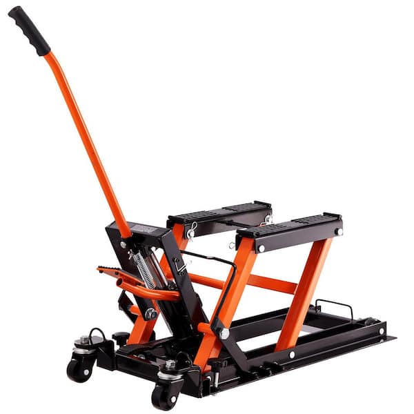 SKYSHALO Steel Hydraulic Motorcycle Jack Stand, 1500 lbs. ATV