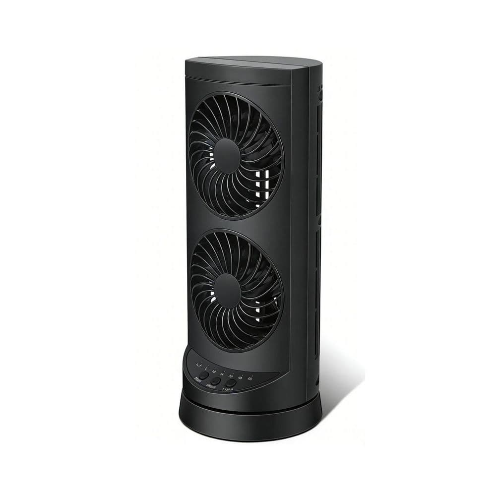 5.4 in. Personal Tower Cooling Fans in Black, Standing Small Desk Fan with 3 Speeds and Timer, 60° and 110° Oscillating price history on PriceWatchPro