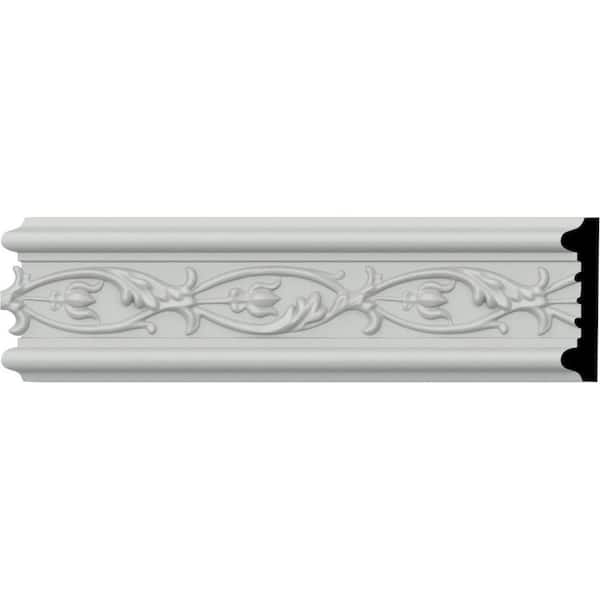 Ekena Millwork SAMPLE - 5/8 in. x 12 in. x 2-3/4 in. Urethane Medway Chair Rail Moulding