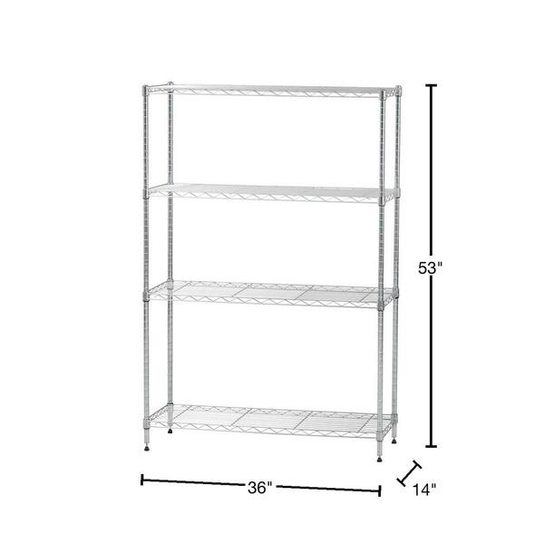 4 Tier Urban Series Adjustable Shelving Unit 1045H x 900W x 300D