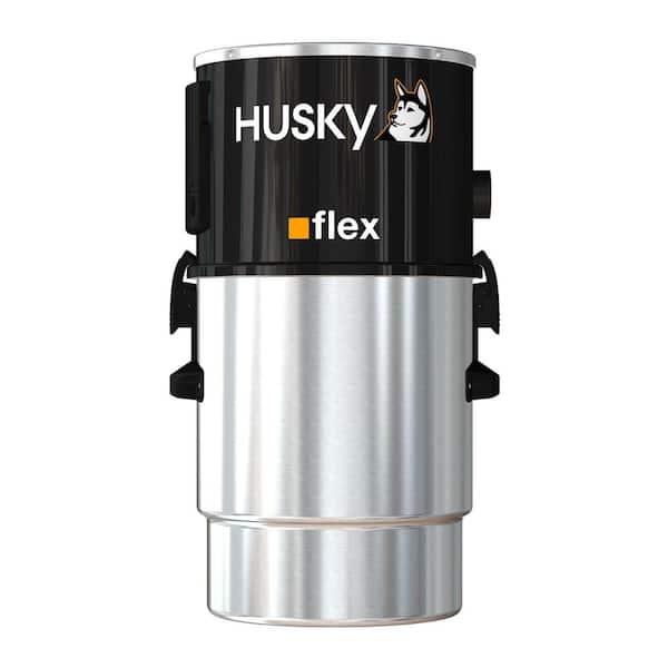Husky Flex 651 Airwatt Bagless and Bagged, Corded, Washable Filter, Multisurface, Central Vacuum w/Bonus Garage Kit