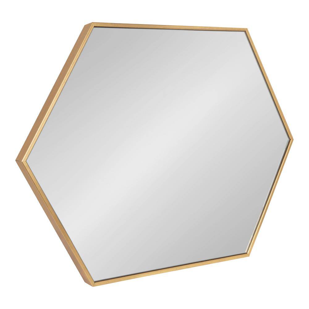 Gold Hexagon Full Length Vanity Mirror