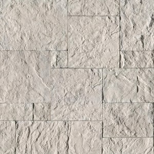 Terrado Cottonwood White 16 in. x 12 in. Natural Concrete Wall Loose Veneers Corner (6.5 sq. ft./Case)