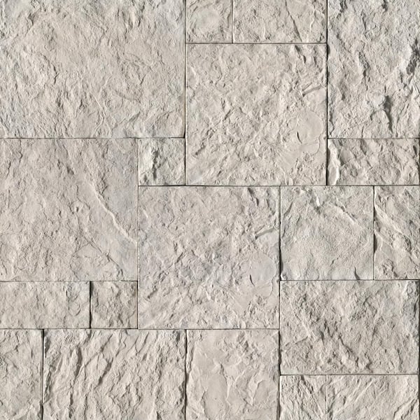 Terrana Cottonwood White 16 in. x 12 in. Natural Finish Cement Stone Look Wall Tile (6.5 sq. ft./Case)