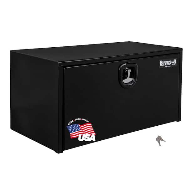 BUYERS PRODUCTS 24 in. x 24 in. x 30 in. Gloss Black Steel Underbody Truck Tool Box