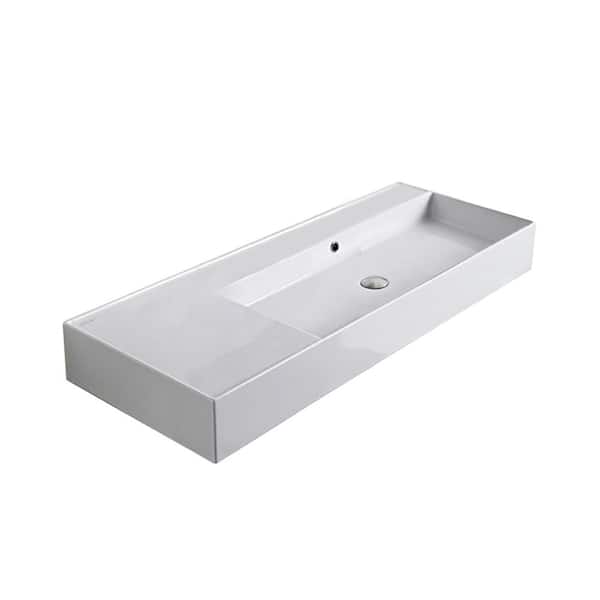Teorema 2 Wall Mounted and Vessel Sink in White