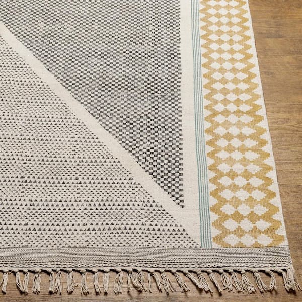 July Grey/Tan Global 3 ft. x 8 ft. Indoor Runner Rug