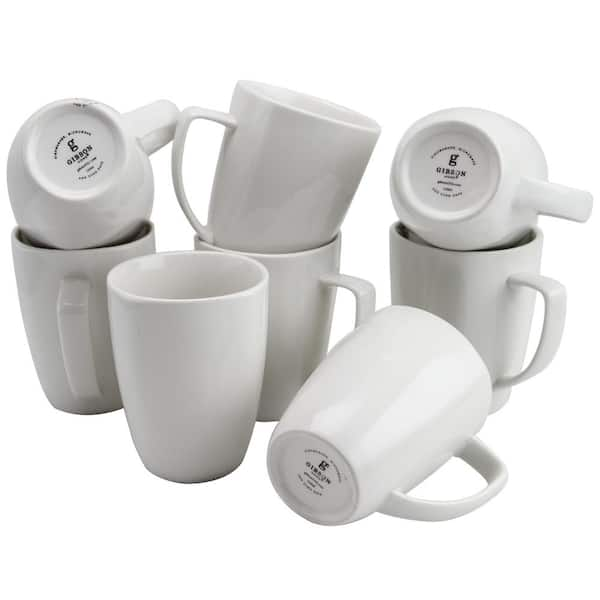 Simply White Fine Ceramic 6 Piece 2 oz. Espresso Demi Cup and Saucer Set in  White