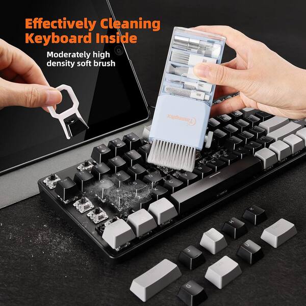 Inesore Kit de nettoyage électronique 32 en 1, outil de nettoyage multifonction avec spray nettoyant d'écran pour téléphone, ordinateur portable