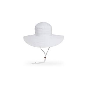 Women's One Size Fits All White Beach Polyester Braided Hat