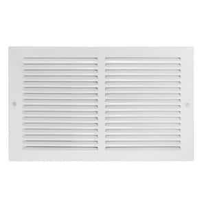 14 in. x 8 in. Steel Return Air Grille , White