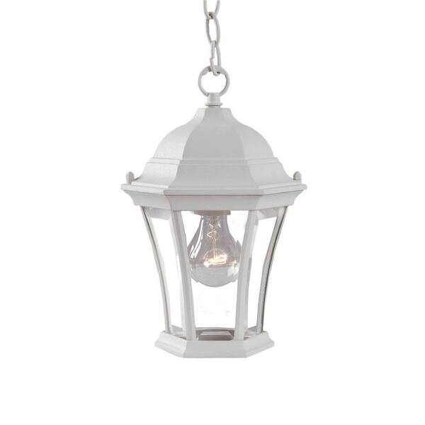 Acclaim Lighting Brynmawr Collection 1-Light Outdoor Textured White Hanging Lantern Light Fixture