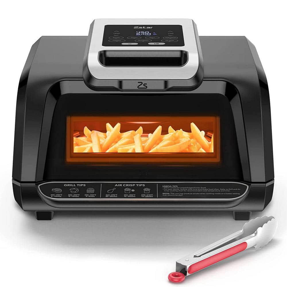105 sq. in. Electric Indoor Grill Air Fryer Combo in Black with Visible Window price history on PriceWatchPro