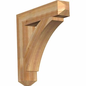 6 in. x 32 in. x 32 in. Western Red Cedar Thorton Craftsman Rough Sawn Bracket